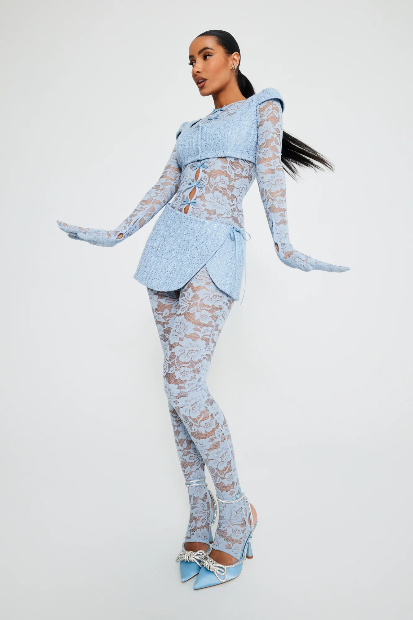 Dreamy Blue Crop Top - Image 3