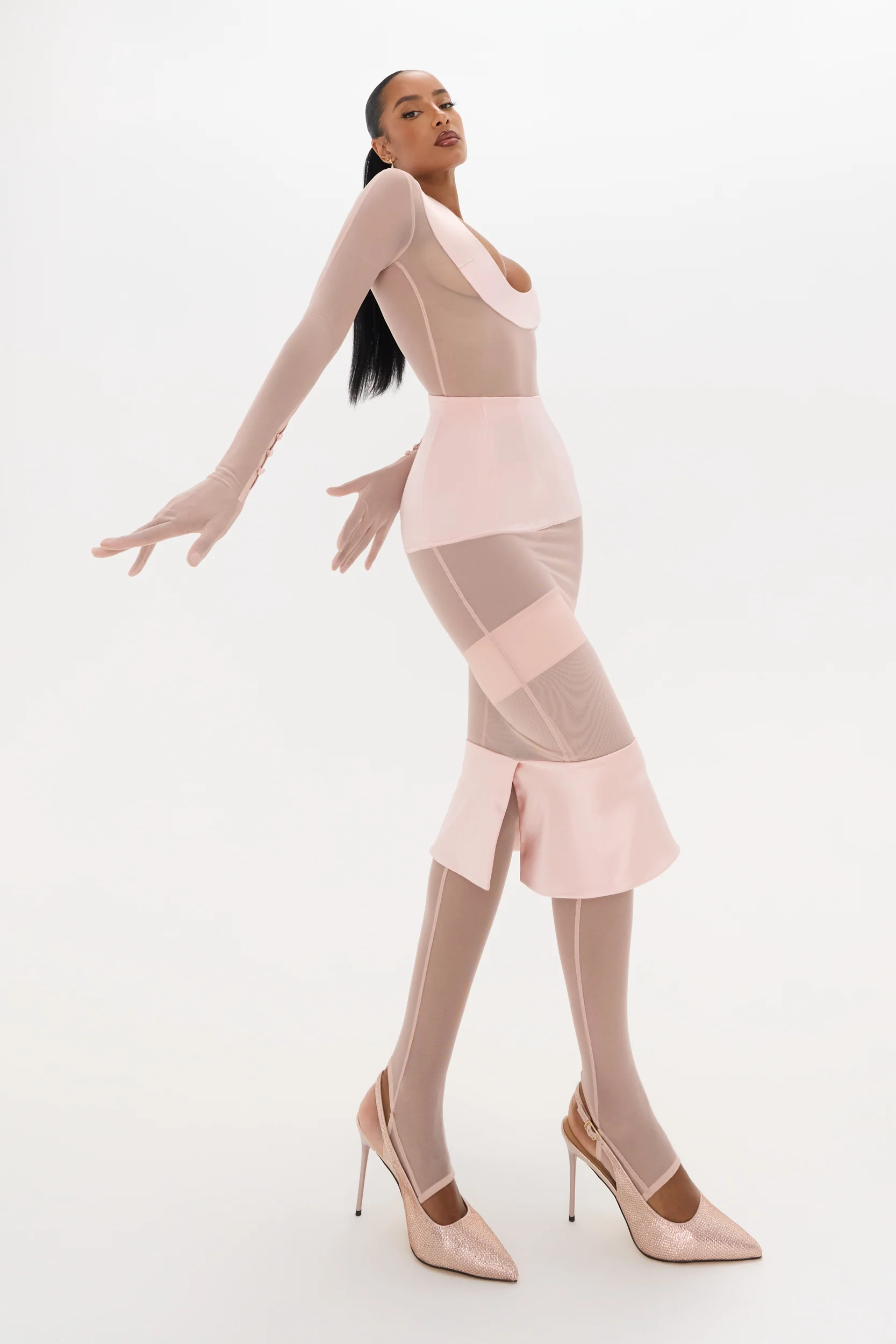 Eau De Rose Midi Skirt - Image 4