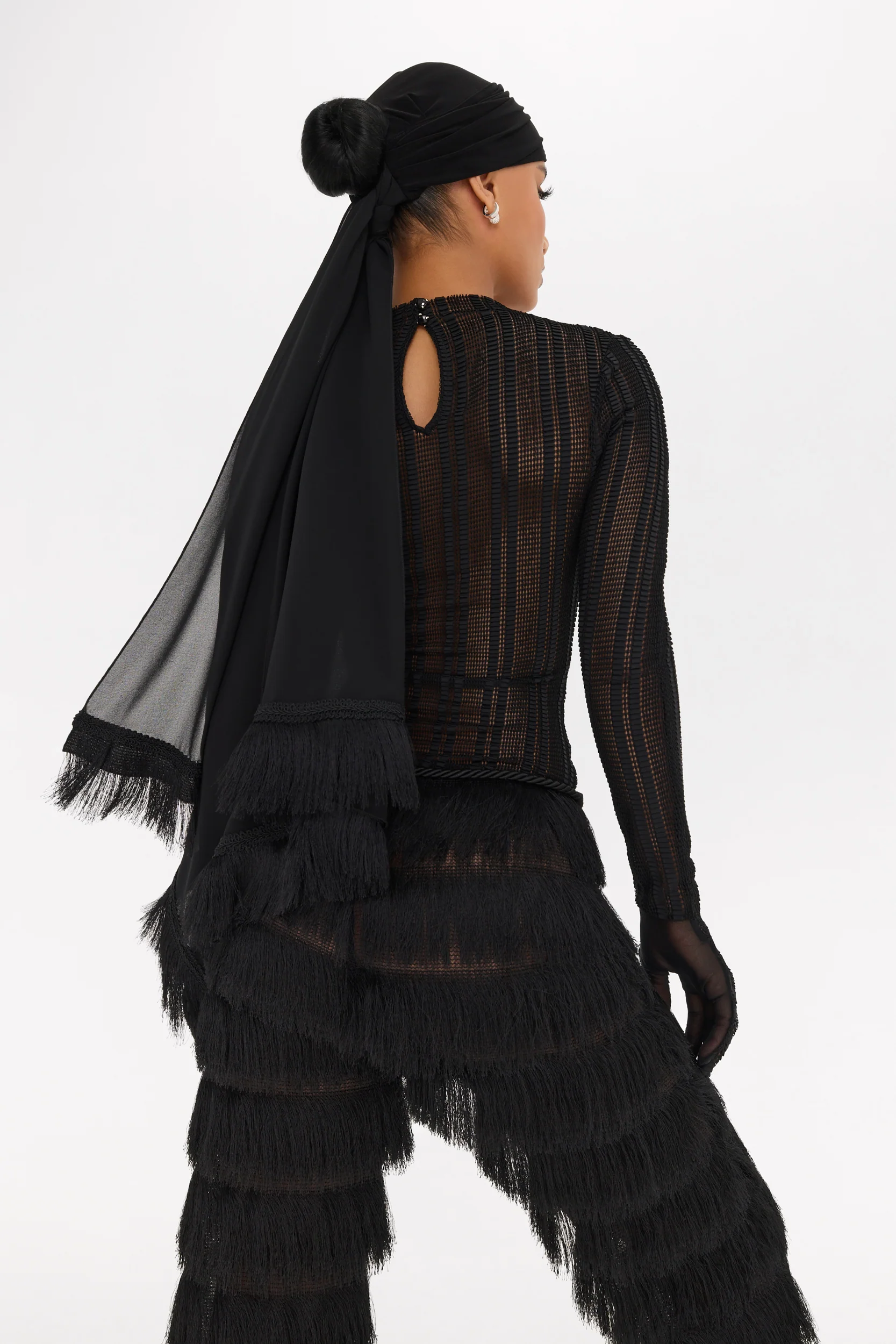 Azteca Veil Cap Scarf - Image 3