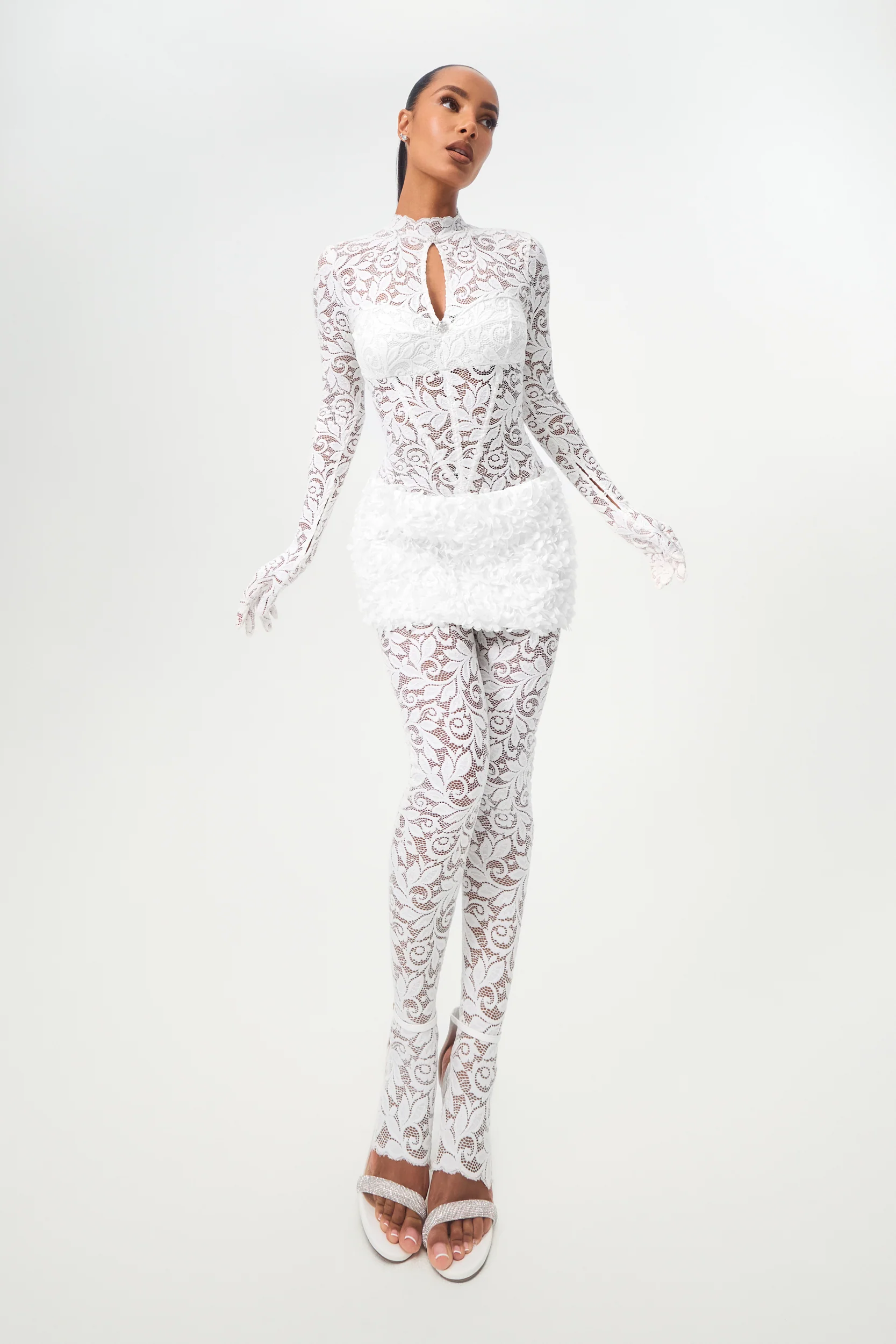 White Lotus Mini Skirt - Image 3